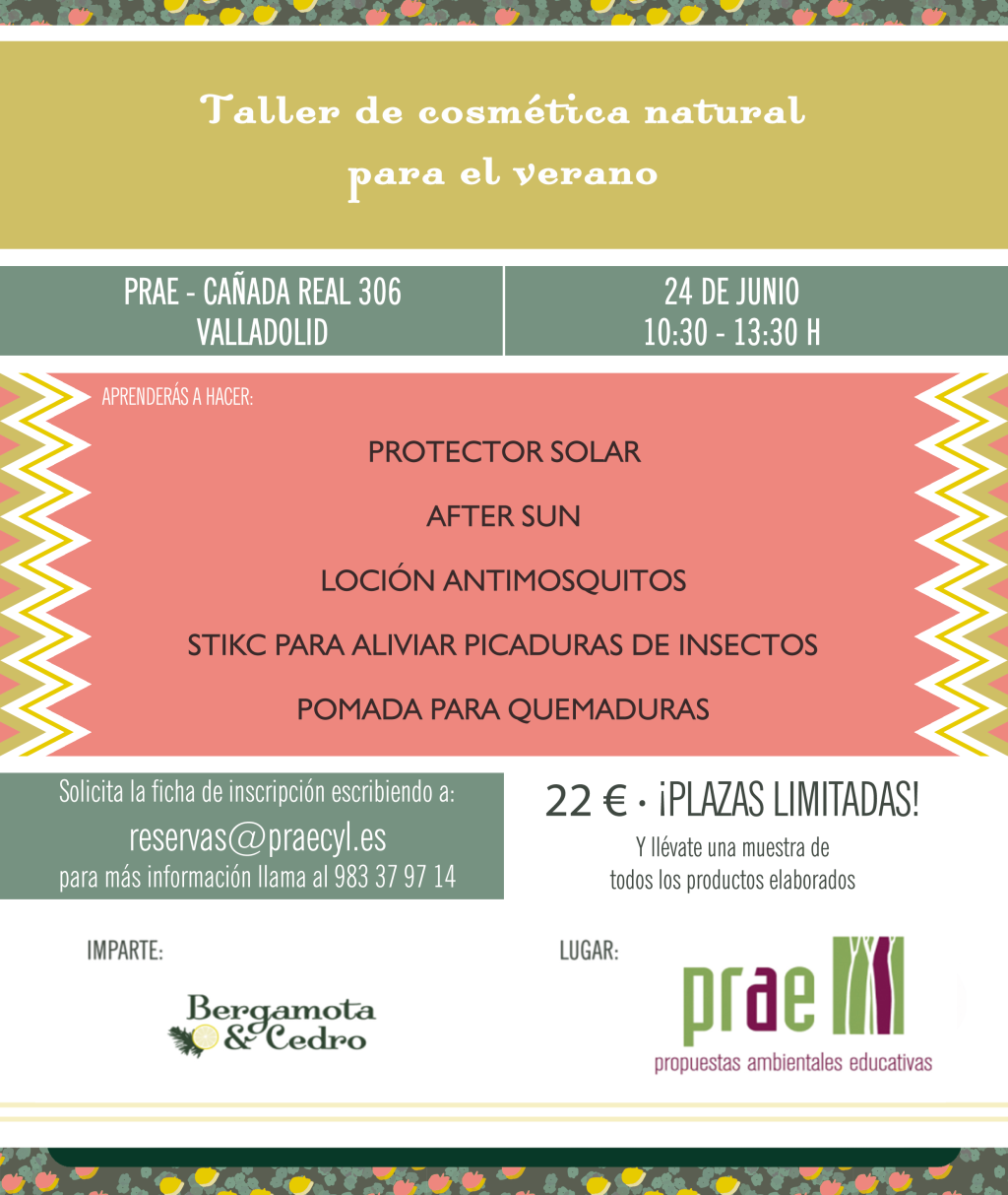Taller de cosmética natural para el verano